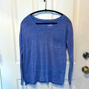Periwinkle long sleeved tee